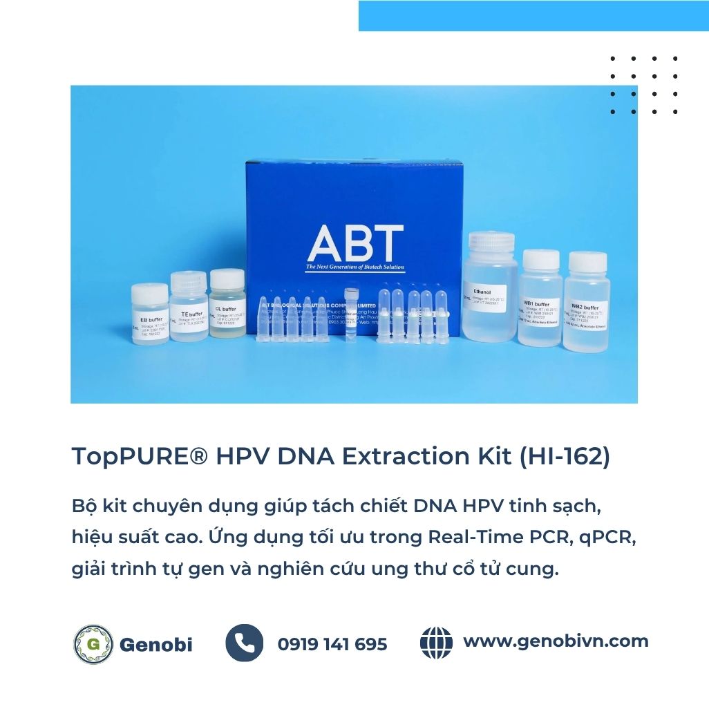 Toppure Hpv Dna Extraction Kit Hi 162 Bo Kit Tach Chiet Dna Hpv Genobi