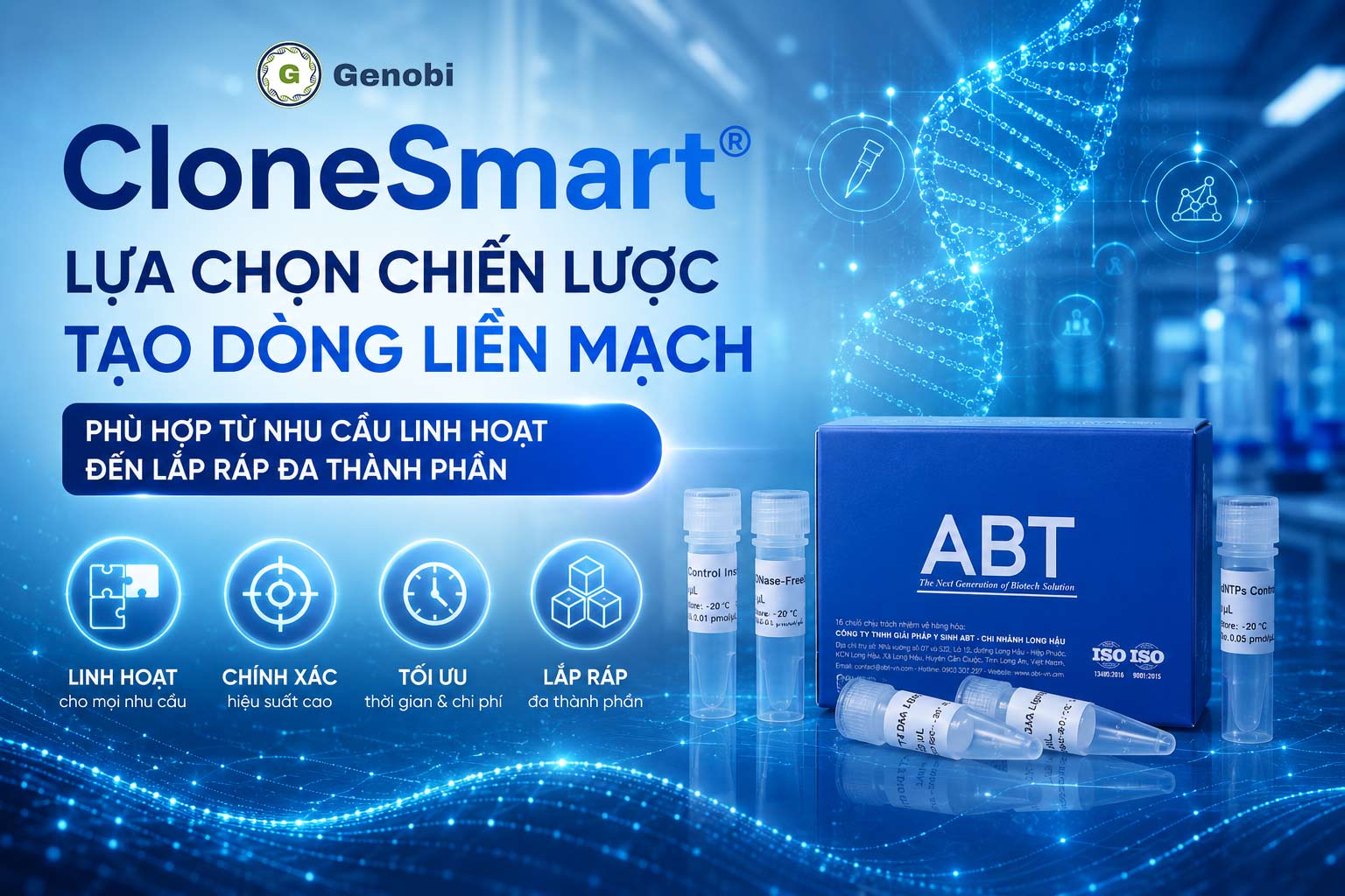 CloneSmart®: Lựa chọn chiến lược tạo dòng liền mạch