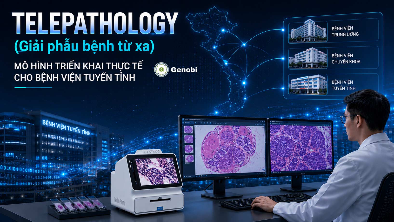 Telepathology Giai Phau Benh Tu Xa Mo Hinh Trien Khai Thuc Te Cho Benh Vien Tuyen Tinh Genobi