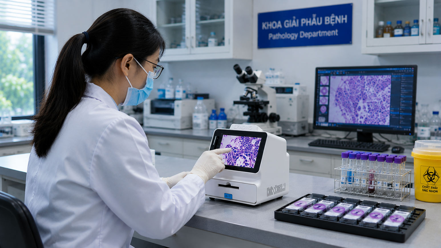 Telepathology Giai Phau Benh Tu Xa Mo Hinh Trien Khai Thuc Te Cho Benh Vien Tuyen Tinh Genobivncom