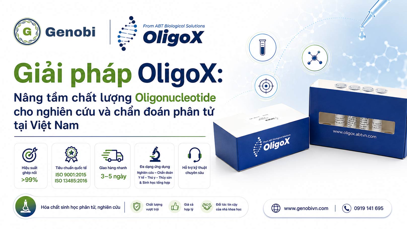 Giải pháp OligoX: Nâng tầm chất lượng Oligonucleotide tại Việt Nam