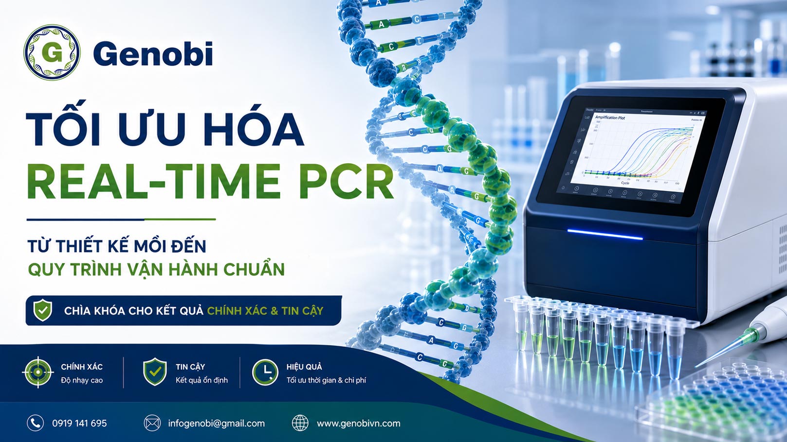 Tối ưu hóa Real-time PCR – Từ thiết kế mồi đến quy trình vận hành chuẩn